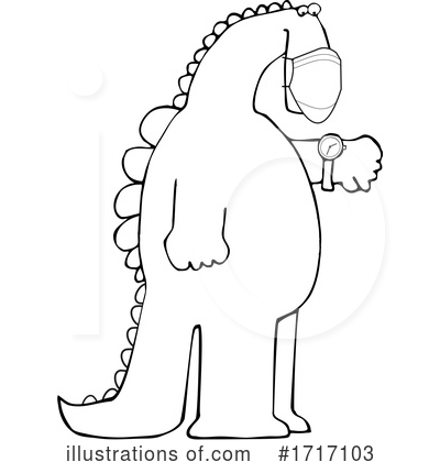 Royalty-Free (RF) Dinosaur Clipart Illustration by djart - Stock Sample #1717103