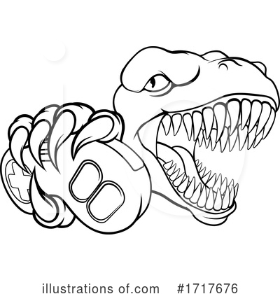 Royalty-Free (RF) Dinosaur Clipart Illustration by AtStockIllustration - Stock Sample #1717676