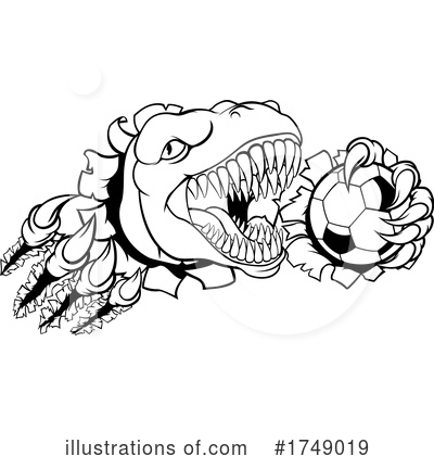 Royalty-Free (RF) Dinosaur Clipart Illustration by AtStockIllustration - Stock Sample #1749019