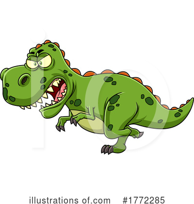 Royalty-Free (RF) Dinosaur Clipart Illustration by Hit Toon - Stock Sample #1772285