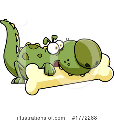 Royalty-Free (RF) Dinosaur Clipart Illustration by Hit Toon - Stock Sample #1772288