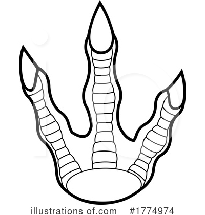 Royalty-Free (RF) Dinosaur Clipart Illustration by Hit Toon - Stock Sample #1774974
