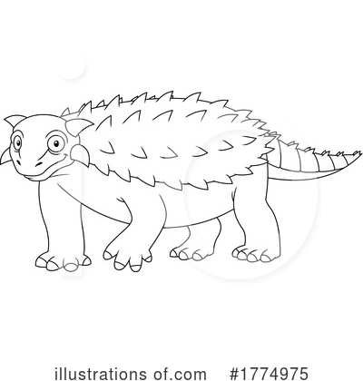 Royalty-Free (RF) Dinosaur Clipart Illustration by Hit Toon - Stock Sample #1774975