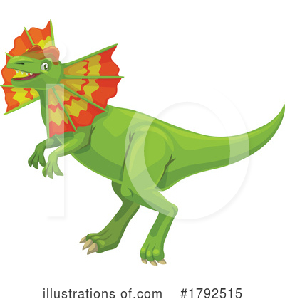 Dilophosaurus Clipart #1792515 by Vector Tradition SM
