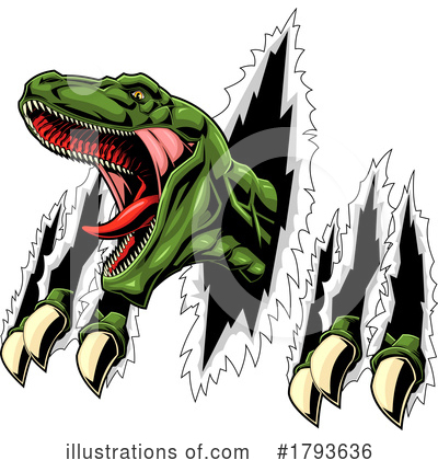 Royalty-Free (RF) Dinosaur Clipart Illustration by Hit Toon - Stock Sample #1793636
