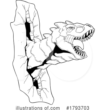 Royalty-Free (RF) Dinosaur Clipart Illustration by Hit Toon - Stock Sample #1793703