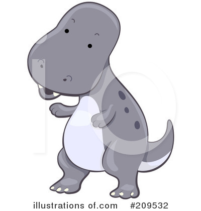 Royalty-Free (RF) Dinosaur Clipart Illustration by BNP Design Studio - Stock Sample #209532