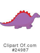 Dinosaur Clipart #24987 by Maria Bell