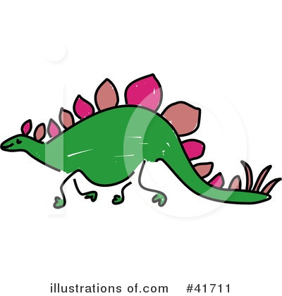 Royalty-Free (RF) Dinosaur Clipart Illustration by Prawny - Stock Sample #41711