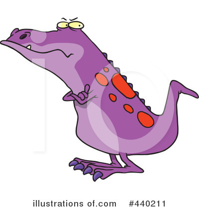 Royalty-Free (RF) Dinosaur Clipart Illustration by toonaday - Stock Sample #440211