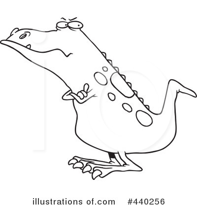 Royalty-Free (RF) Dinosaur Clipart Illustration by toonaday - Stock Sample #440256