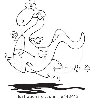 Royalty-Free (RF) Dinosaur Clipart Illustration by toonaday - Stock Sample #443412