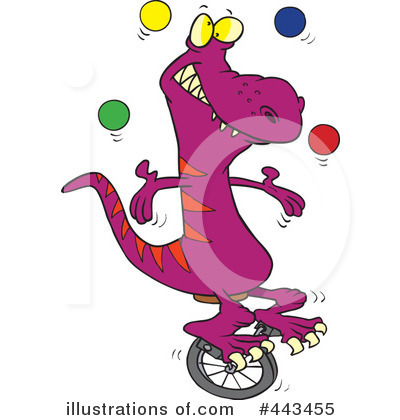 Royalty-Free (RF) Dinosaur Clipart Illustration by toonaday - Stock Sample #443455