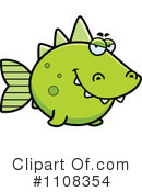 Dinosaur Fish Clipart #1108354 by Cory Thoman