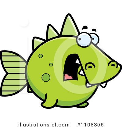 Royalty-Free (RF) Dinosaur Fish Clipart Illustration by Cory Thoman - Stock Sample #1108356