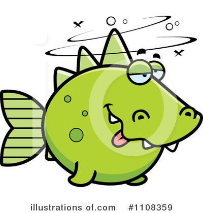 Royalty-Free (RF) Dinosaur Fish Clipart Illustration by Cory Thoman - Stock Sample #1108359
