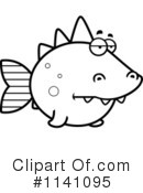 Dinosaur Fish Clipart #1141095 by Cory Thoman