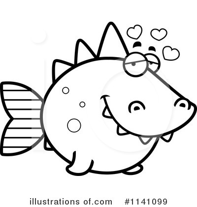 Royalty-Free (RF) Dinosaur Fish Clipart Illustration by Cory Thoman - Stock Sample #1141099