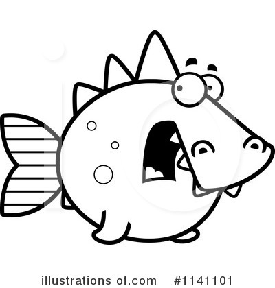 Royalty-Free (RF) Dinosaur Fish Clipart Illustration by Cory Thoman - Stock Sample #1141101