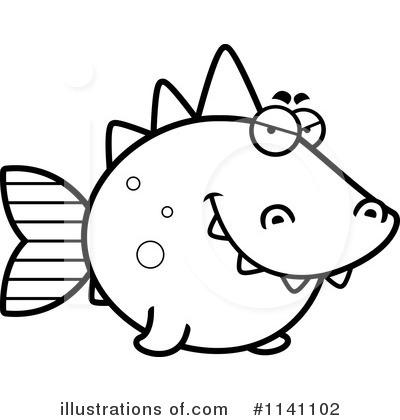 Royalty-Free (RF) Dinosaur Fish Clipart Illustration by Cory Thoman - Stock Sample #1141102