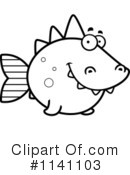Dinosaur Fish Clipart #1141103 by Cory Thoman