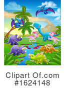 Dinosaurs Clipart #1624148 by AtStockIllustration