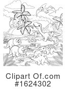 Dinosaurs Clipart #1624302 by AtStockIllustration