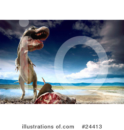 Royalty-Free (RF) Dinosaurs Clipart Illustration by Eugene - Stock Sample #24413
