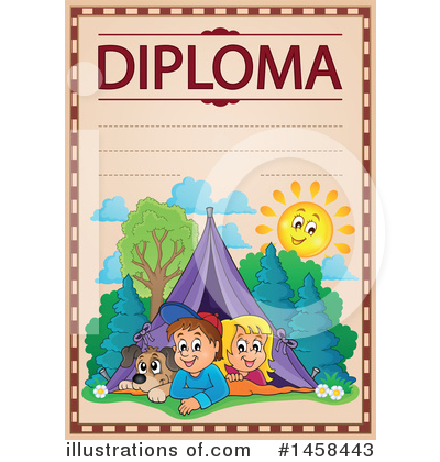 Royalty-Free (RF) Diploma Clipart Illustration by visekart - Stock Sample #1458443
