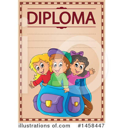Royalty-Free (RF) Diploma Clipart Illustration by visekart - Stock Sample #1458447