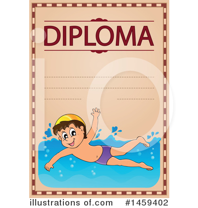 Royalty-Free (RF) Diploma Clipart Illustration by visekart - Stock Sample #1459402