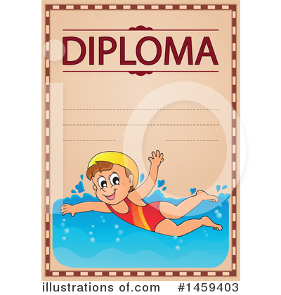 Royalty-Free (RF) Diploma Clipart Illustration by visekart - Stock Sample #1459403