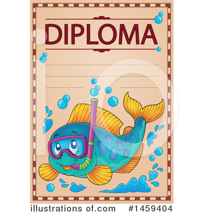 Royalty-Free (RF) Diploma Clipart Illustration by visekart - Stock Sample #1459404