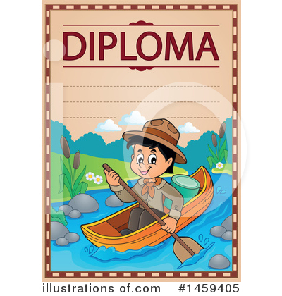 Royalty-Free (RF) Diploma Clipart Illustration by visekart - Stock Sample #1459405