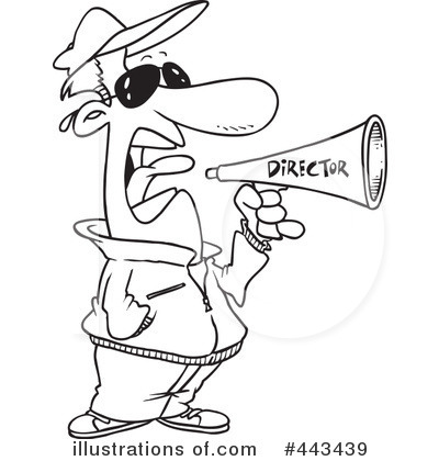 Royalty-Free (RF) Director Clipart Illustration by toonaday - Stock Sample #443439