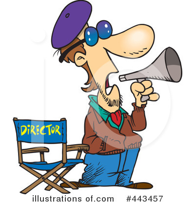 Royalty-Free (RF) Director Clipart Illustration by toonaday - Stock Sample #443457