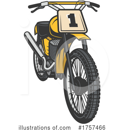 Motorbike Clipart #1757466 by Vector Tradition SM