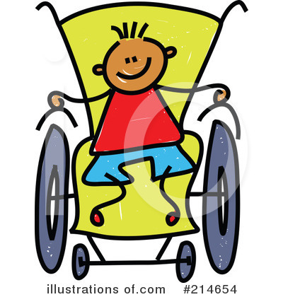 Royalty-Free (RF) Disabled Clipart Illustration by Prawny - Stock Sample #214654