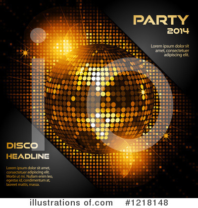 Royalty-Free (RF) Disco Ball Clipart Illustration by elaineitalia - Stock Sample #1218148