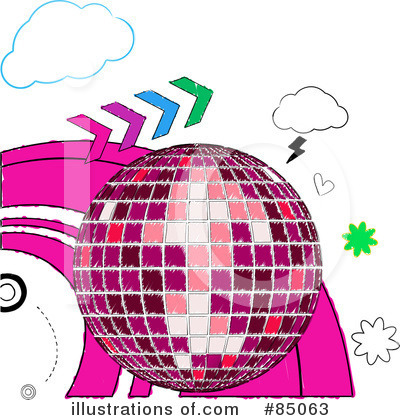 Royalty-Free (RF) Disco Ball Clipart Illustration by elaineitalia - Stock Sample #85063