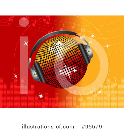 Royalty-Free (RF) Disco Ball Clipart Illustration by elaineitalia - Stock Sample #95579