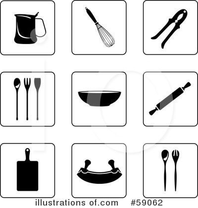 Dishes Clipart #59062 by Frisko