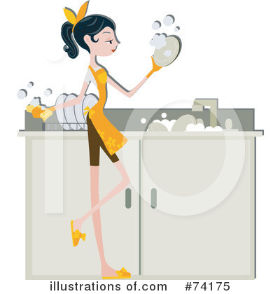 Royalty-Free (RF) Dishes Clipart Illustration by BNP Design Studio - Stock Sample #74175