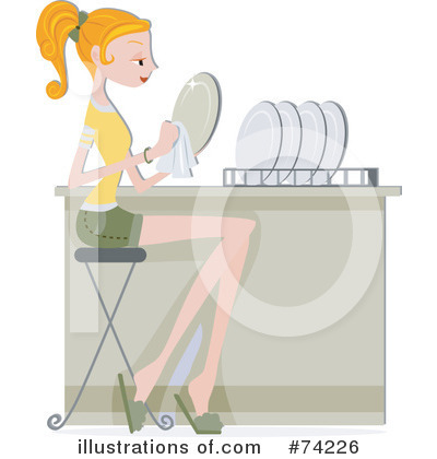 Royalty-Free (RF) Dishes Clipart Illustration by BNP Design Studio - Stock Sample #74226