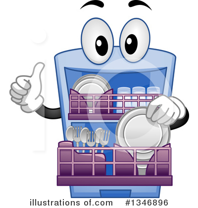 Dishwasher Clipart #1346896 by BNP Design Studio