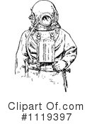 Diver Clipart #1119397 by Prawny Vintage