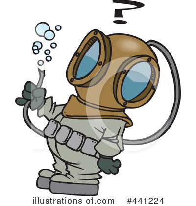 Royalty-Free (RF) Diver Clipart Illustration by toonaday - Stock Sample #441224