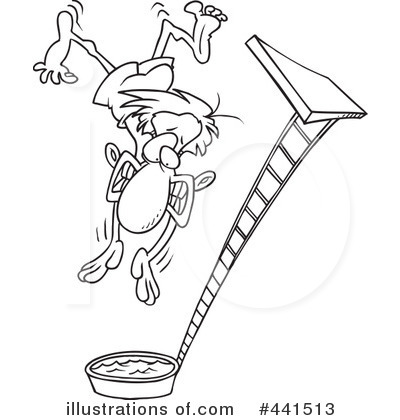 Diving Board Clipart #441513 by toonaday