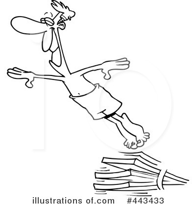 Royalty-Free (RF) Diving Clipart Illustration by toonaday - Stock Sample #443433