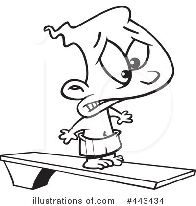 Diving Board Clipart #443434 by toonaday